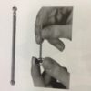 7 Swiss Made BERGEON 5482 Balance Pivot Rounding Tool (Straight Rod Type with Jeweled Tip)