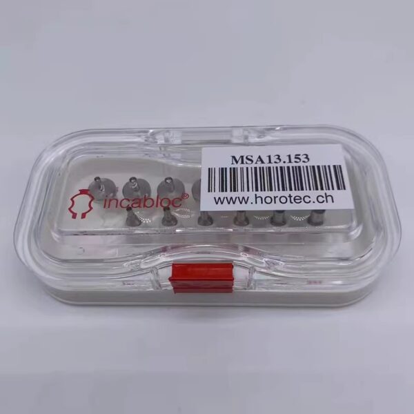 7 Genuine Swiss-Made HOROTEC MSA13.153 Incabloc® Shock Absorber Spring Staking Tool Set - Watch Repair Tool