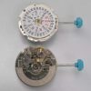 7 Watch accessories: Japanese Miyota 6T51 Movement, Women's Mechanical Watch, 6601 White Movement & Gold Movement
