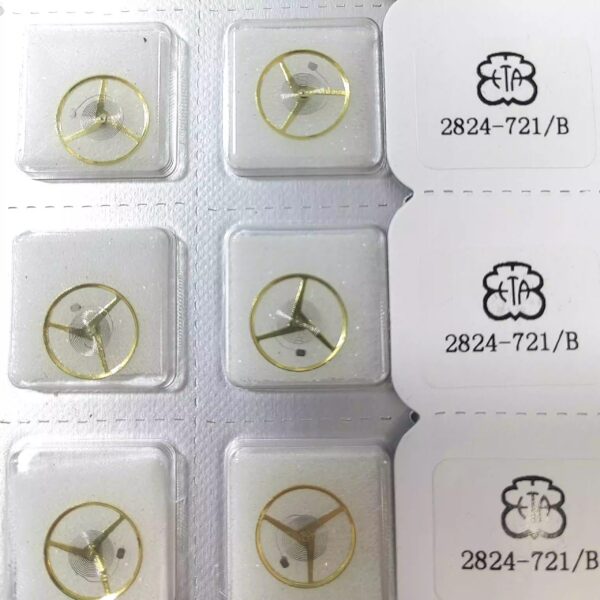 7 Watch Accessories: Tianjin ETA2824 Balance Wheel, Domestic Substitute Balance Wheel for 2836, 2834, SW200 Movements (Including Hairspring)