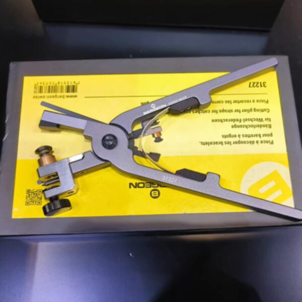 Genuine Swiss-Imported BERGEON 31225 Leather Strap Punch Pliers and 31227 Watch Leather Strap Opening Cutting Pliers