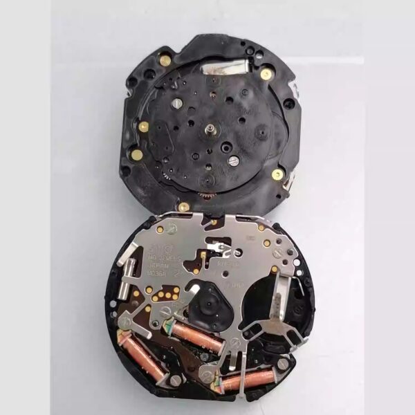 8 Watch Accessories: Original Japanese VD36A Non - Date Quartz Movement with 6 - second and 12 - hour Sub - second Functions, VD36 Movement
