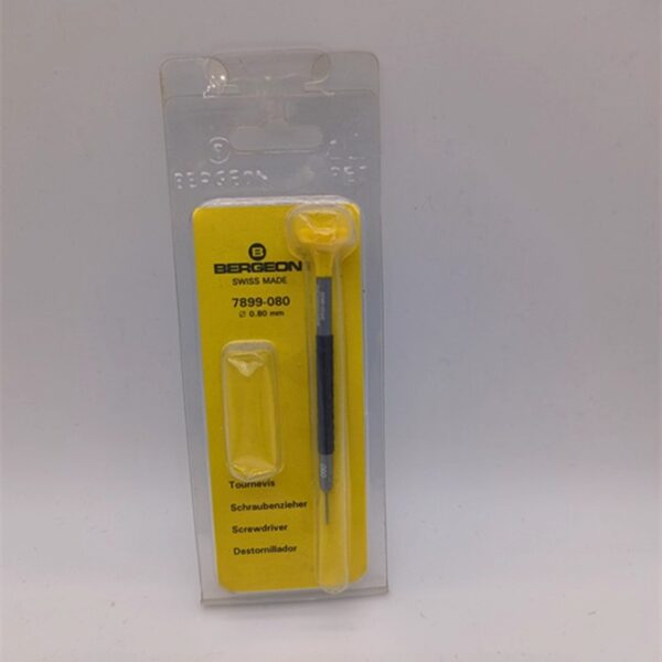 Swiss-Made BERGEON 7899 Aluminum Single-Piece Slotted Screwdriver (Watch Repair Tool)