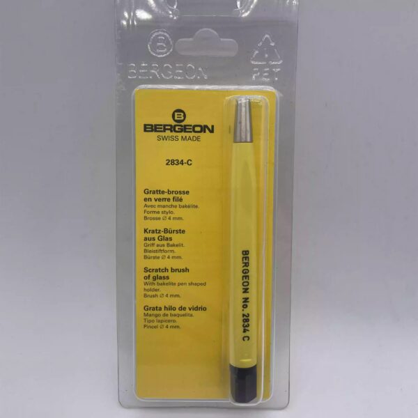 Swiss-Imported BERGEON 2834-C Pen-Shaped Fiberglass Scratch Brush