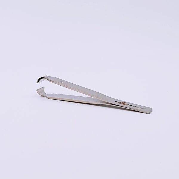 Swiss BERGEON 7427-NP-K Precision Tweezers (for Watch Repair) – for Carbon Steel Component Handling & Watch Hand Removal
