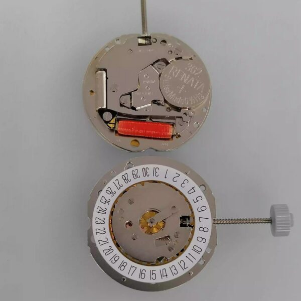 Watch Accessories, Original Imported Swiss RONDA 784 Two-Hand Movement (Date at 3/6 O'clock Positions), Gold Version