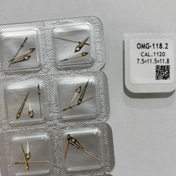 9- Watch Accessories: Replacement Watch Hands for Swiss ETA1120 Movement (Omega-118 Hands, Seamaster 118 Luminous Hands)
