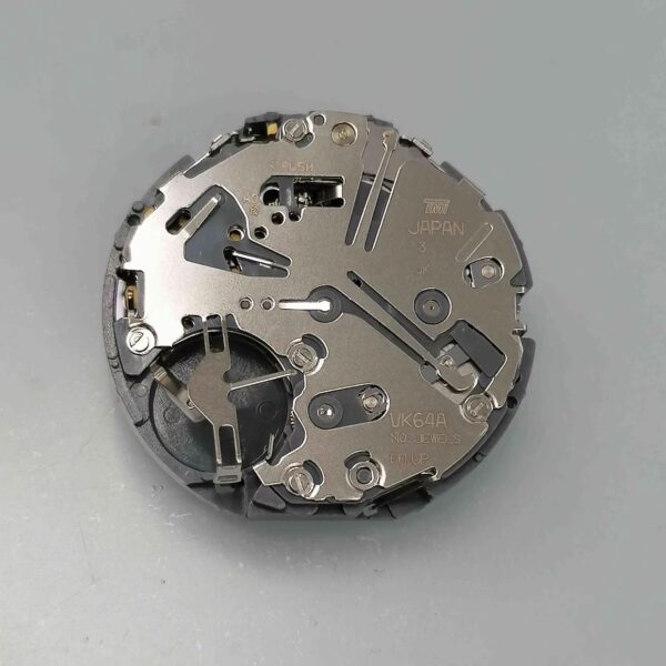 9- Watch Accessories: Original Japanese VK64 Quartz Movement, VK64A Movement, Five-Hand, 6 O'clock Position, 3-9 Seconds