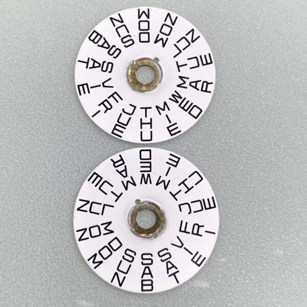 Swiss Original Imported ETA2836 Movement Accessories: Original Date Discs, Day Discs (2836-2557, 2561)