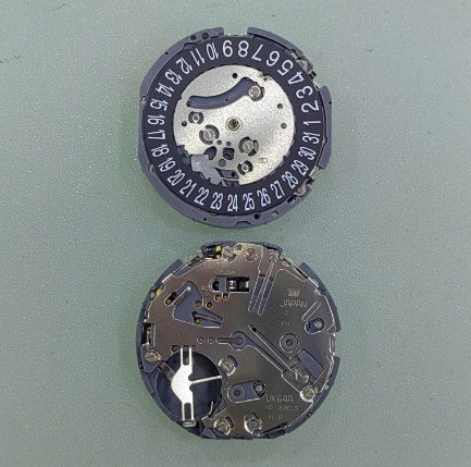 9= Watch Accessories: Original Japanese VK64 Quartz Movement, VK64A Movement, Five-Hand, 6 O'clock Position, 3-9 Seconds