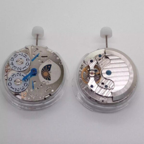 Watch Accessories, Domestic - Made Movement, Shanghai - Made, Titus Movement with Big Calendar, 6 - Hand and Moon - Phase at 6 O'clock Mechanical Movement.