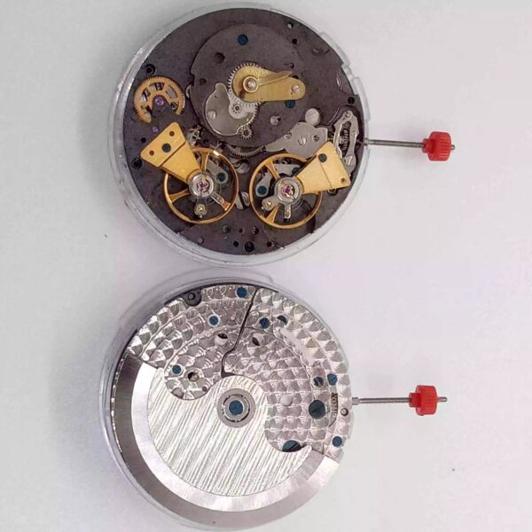 9 Watch Accessories, Domestic Mechanical Movement, Shanghai Double Balance Wheel Mechanical Movement, Double Balance Wheel with Moon Phase at 2 O'clock Position