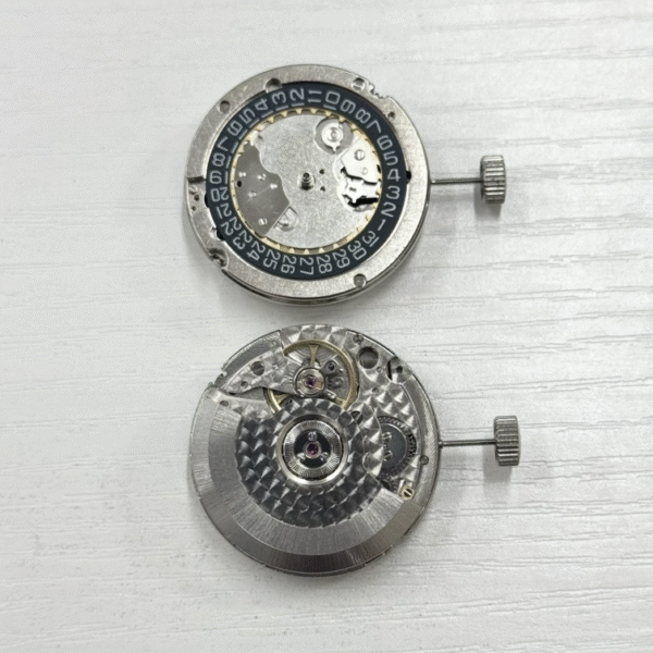 Watch Accessories, Tianjin ST25 Movement, ST2551 Three-Hand Mechanical Movement with Black Calendar.