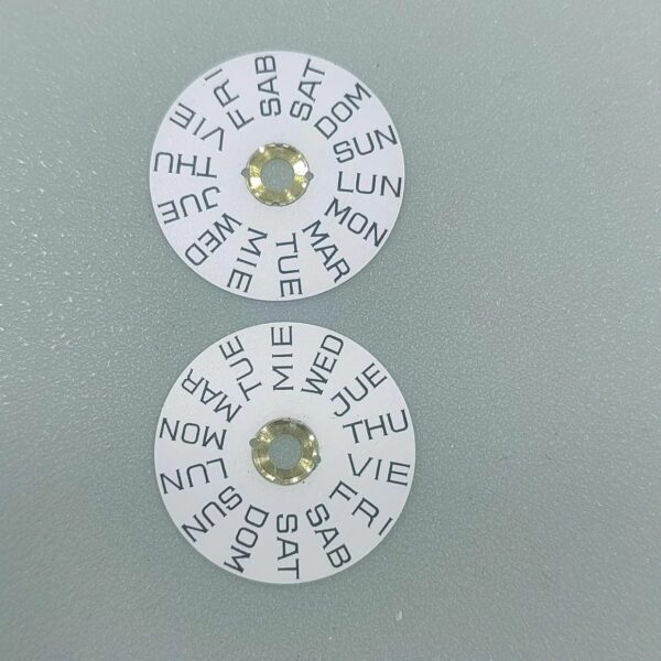 Swiss Original Imported ETA2836 Movement Accessories: Original Date Discs, Day Discs (2836-2557, 2561)