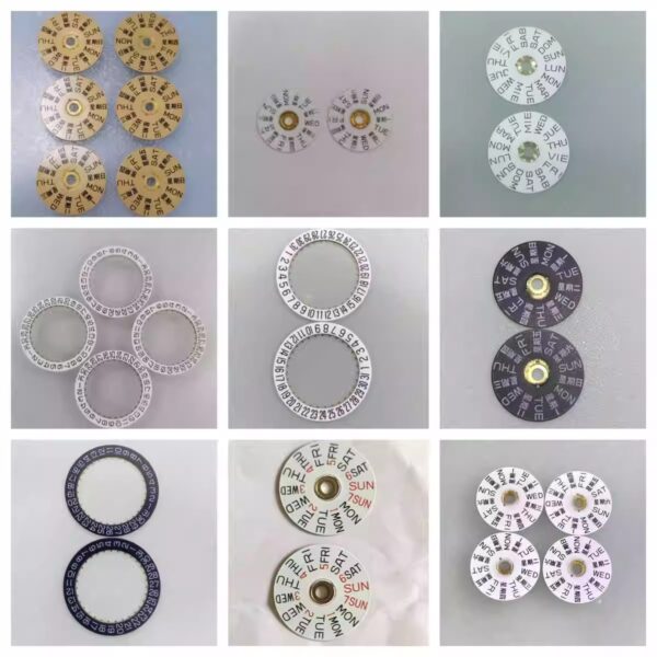 Swiss Original Imported ETA2836 Movement Accessories: Original Date Discs, Day Discs (2836-2557, 2561)