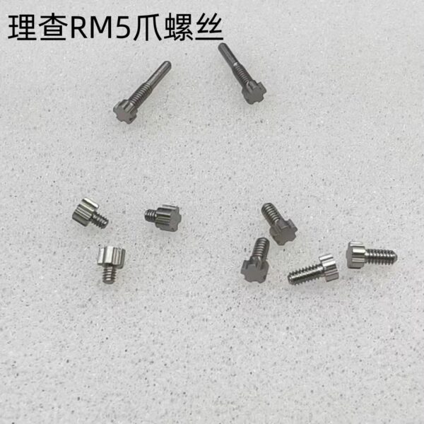 Watch Accessories, Richard Mille, Five-prong Steel Bracelet Screw, Watch Case Back, Five-pointed Star Screw