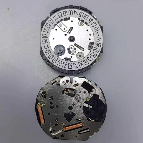 9 Watch Accessories: Brand-New Original Japanese VR37 Quartz Movement, VR37A Multi-Hand Multi-Functional Movement