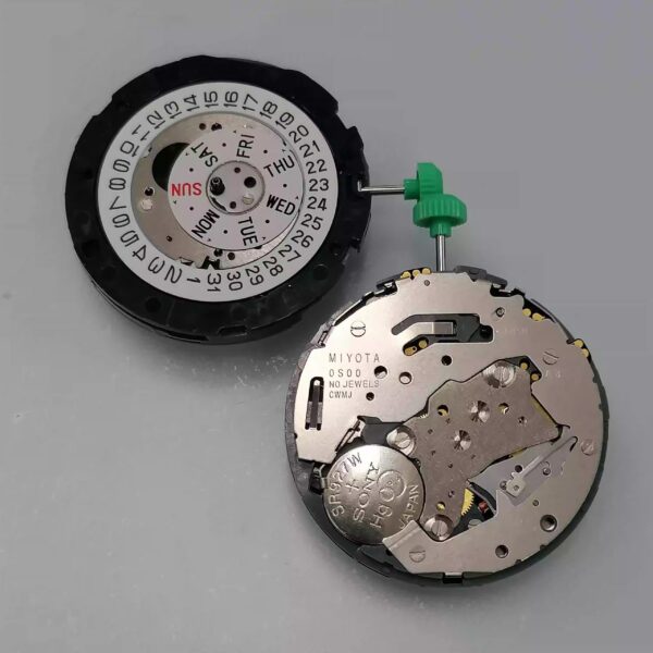 Watch Accessories: Original Imported Japanese Miyota OS00 Quartz Movement, Dual Calendar Function