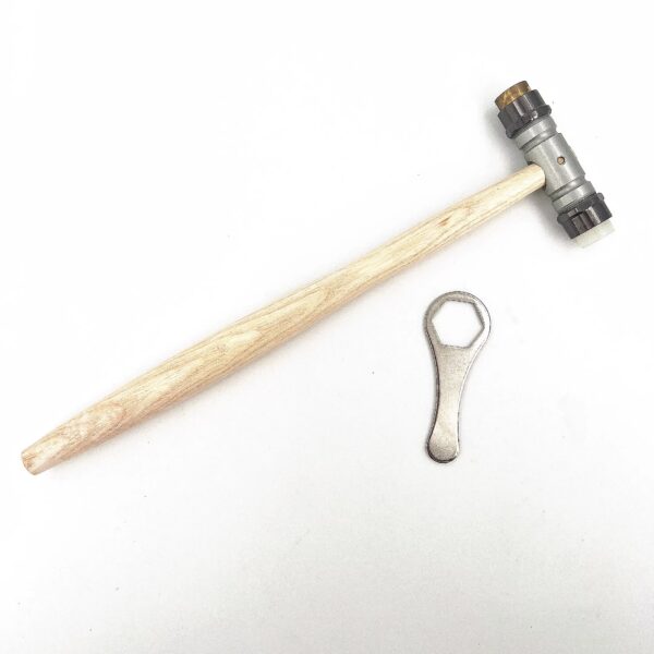 Swiss-imported BERGEON 30417 Double-Headed Hammer (Small) - Watch Repair Tool, Made of Brass and Synthetic Materials