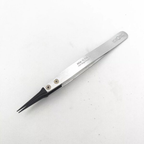 Swiss-Made Watch Repair Tool MSA12.714 & MSA12.724 Fine Carbon Fiber Hard Extra-Pointed Tip Tweezers (No. 27)