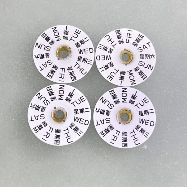 Swiss Original Imported ETA2836 Movement Accessories: Original Date Discs, Day Discs (2836-2557, 2561)