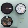 Watch Accessories: Original Brand-New Japanese VS43A Movement, Eco-Drive VS43, Solar-Powered Double-Calendar Movement, Complete Set with Battery