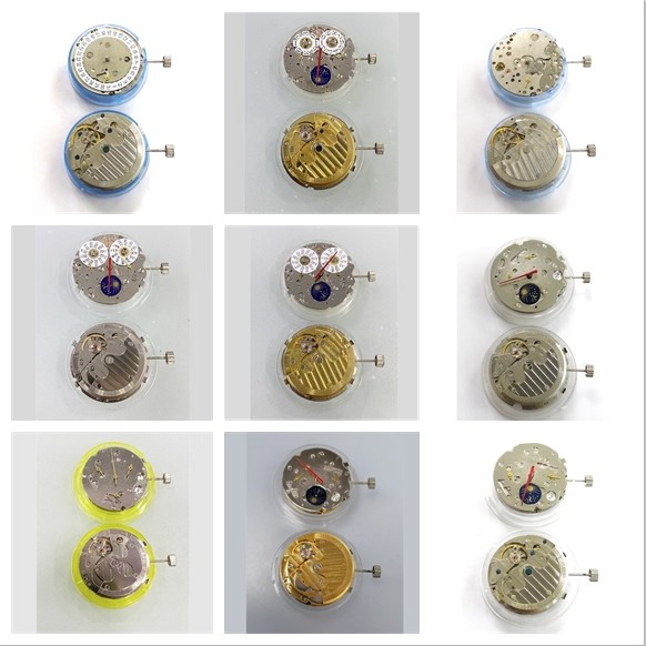 Watch Accessories, Tianjin T17 Forked Movement, Perpetual Calendar with Big Date, 3-6-9 Second Moon Phase, Single Calendar Two-and-a-Half-Hand Gold Movement.