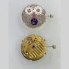 Watch Accessories, Tianjin T17 Forked Movement, Perpetual Calendar with Big Date, 3-6-9 Second Moon Phase, Single Calendar Two-and-a-Half-Hand Gold Movement.