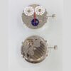 Watch Accessories, Tianjin T17 Forked Movement, Perpetual Calendar with Big Date, 3-6-9 Second Moon Phase, Single Calendar Two-and-a-Half-Hand Gold Movement.