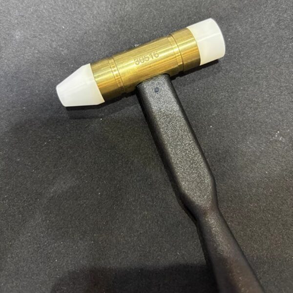 Watch Repair Tool: Swiss Imported BERGEON 30516 Double-Headed Hammer – with Brass & Synthetic Material Heads