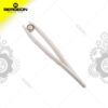 Swiss-Imported BERGEON 6225 Rubber-Tipped Tweezers (Non-Slip, for Handling Plastic & Electronic Components)