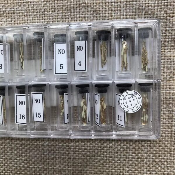 -= Luminous Watch Hands Sets (Gold & Silver) Compatible with Movements Including 2671 and 901.001, Total 51 Pairs