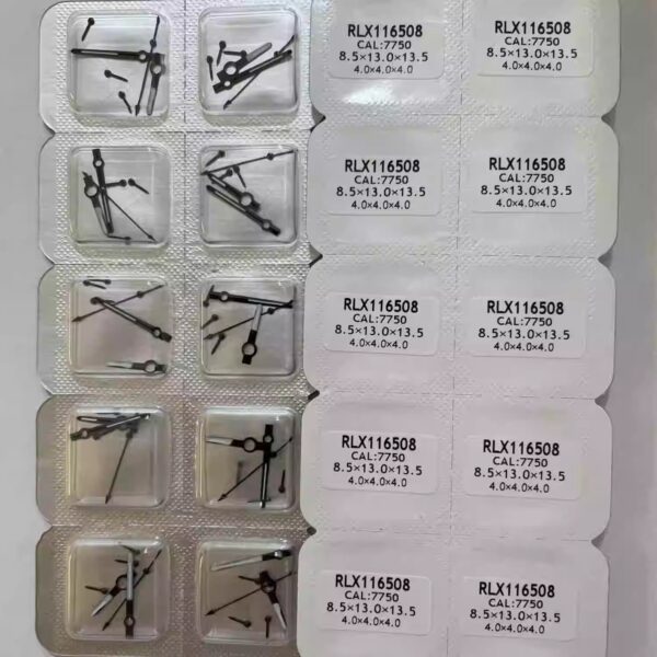 Watch Accessories: Watch Hands for Rolex 116500, 505, 503, 509, 508, 6-Hand Set Compatible with 7750 Movement