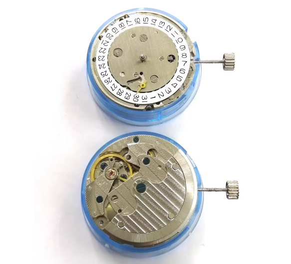 Watch Accessories, Tianjin T17 Forked Movement, Perpetual Calendar with Big Date, 3-6-9 Second Moon Phase, Single Calendar Two-and-a-Half-Hand Gold Movement.