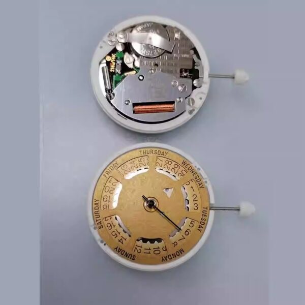 Watch Accessories: Authentic Brand New Swiss ISA 1198 Original Quartz Watch Gold and White Movements, Circuit Board, IC Board