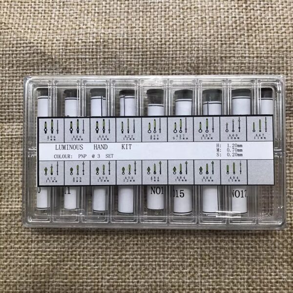 -【 Luminous Watch Hands Sets (Gold & Silver) Compatible with Movements Including 2671 and 901.001, Total 51 Pairs