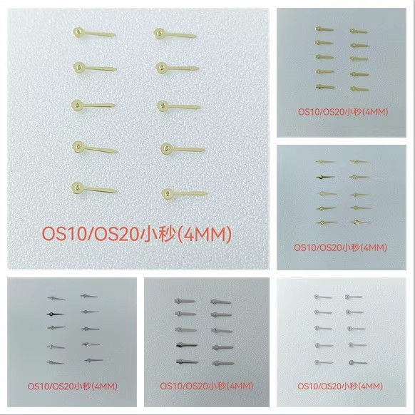 【】【】 Watch Accessories: Sub-Second Hands for OS10/OS20 Movements (Sub-Second Wheel Hands) | Size 4mm, Price for 10 Pieces