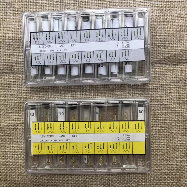 -】 Luminous Watch Hands Sets (Gold & Silver) Compatible with Movements Including 2671 and 901.001, Total 51 Pairs