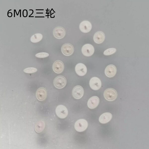 Movement Spare Parts / Watch Repair Parts: 6M02 Intermediate Wheel, Gear, Setting Wheel, Second Wheel, Third Wheel, Crown Stem, Crown Core, Rotor