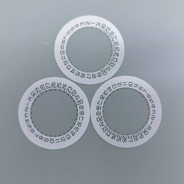 Watch Accessories: White Date Disc (4 O'clock Position) for Swiss Imported ETA 251.272 Movement (Also Fits 251.262 Movement)