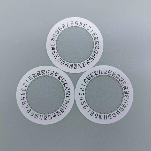 Watch Accessories: White Date Disc (4 O'clock Position) for Swiss Imported ETA 251.272 Movement (Also Fits 251.262 Movement)