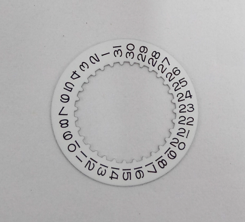 Watch Movement Parts, 3235 Movement Date Disc, White Date Disc, Original 3235 Special Date Disc