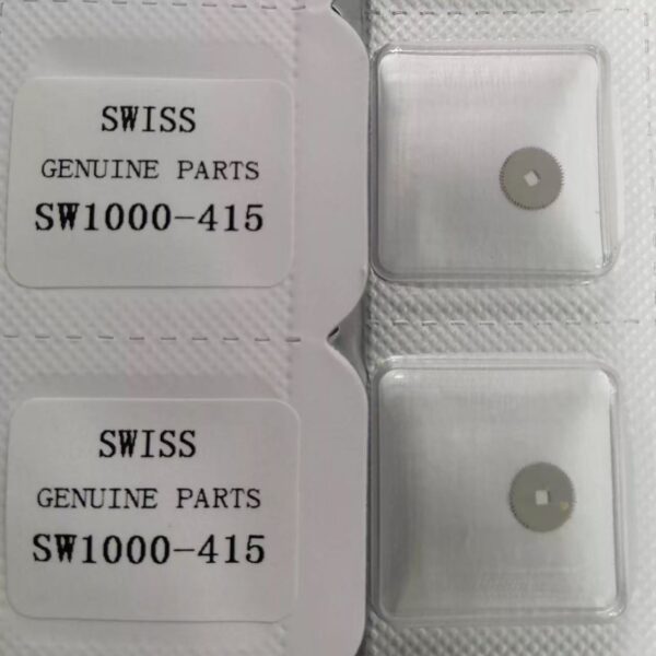 Swiss SW1000 Movement: Automatic First/Second/Third/Fourth Wheels, Balance Wheel, Pallet, Escape Wheel, Hour/Minute/Second Wheels, Date Wheel, Mainspring Barrel Gear