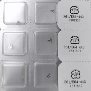 Original Swiss Watch Accessories for ETA E61.111 Movement: Negative Plate, Crown Stem, Electronic Clip, Clutch Wheel
