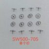 2 Original Swiss SW500 Movement: Balance Wheel, Escape Wheel, Pallet, Bearing; 8000 Large Second Wheel, 6912H Second Wheel, 1488 Automatic Third Wheel, Second Wheel