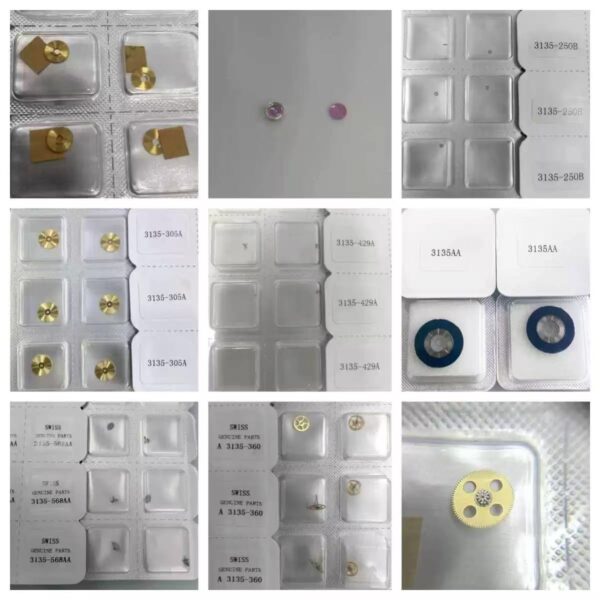 20 Original Imported Automatic First Wheel 3135-510, Swiss Replacement Second Wheel - 360, Date Wheel Disc - 625, Balance Clip Wheel, Shock-Resistant Stone, Clutch Wheel