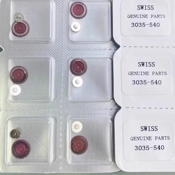 Watch Movement Parts, Original 3035 Red Wheel, 2135 Red Wheel, 2135-540, 3035-540, Part Number 540