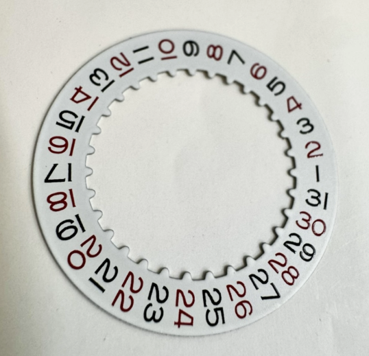 Brand New Watch Movement Parts - Swiss 3135 Movement Date Wheel, 3135 White Date Wheel, Watch Parts