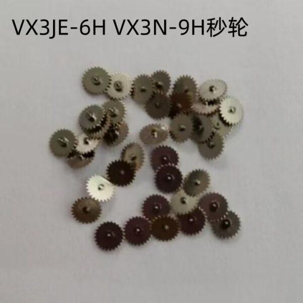 3 Large Second Wheel, 369H Small Second Wheel, Hour Wheel, Minute Wheel, Cannon Pinion, Date and Day Driving Wheels for VX3JE, VX3N and VX3JA (Old Model)