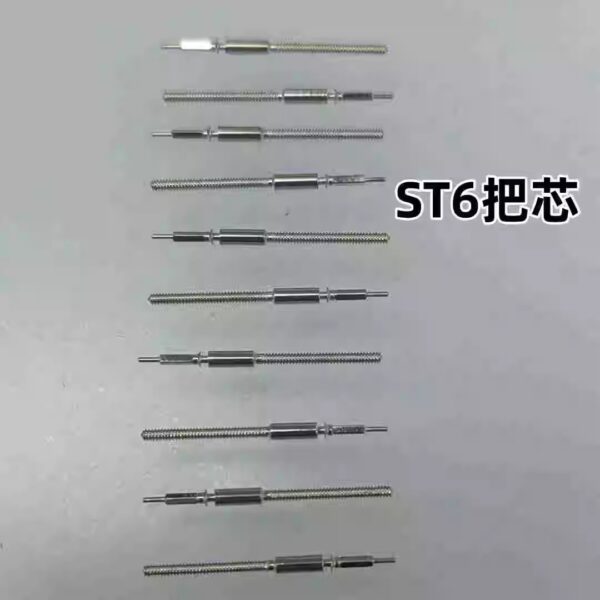 Brand New Tianjin ST6 Movement Accessories: Stem, Crown Core, Automatic Stem, Handle Shaft, Stem